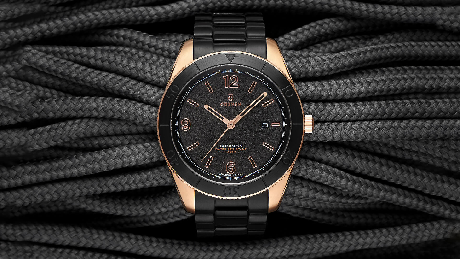 Đồng hồ nam thời trang màu đen theo từng phong cách